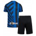 Inter Milan Fußballbekleidung Heimtrikot Kinder 2024-25 Kurzarm (+ kurze hosen)